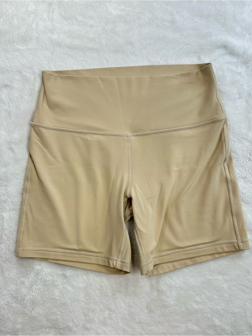 Lululemon Align High-Rise Short 6" Prosecco Beige Tan Nulu Bike Shorts - 10